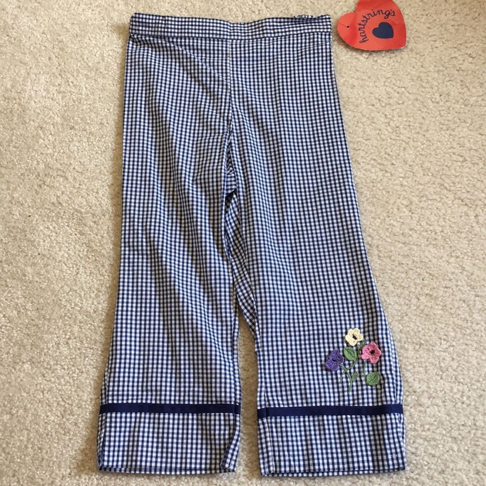 NWT Hartstrings gingham pants